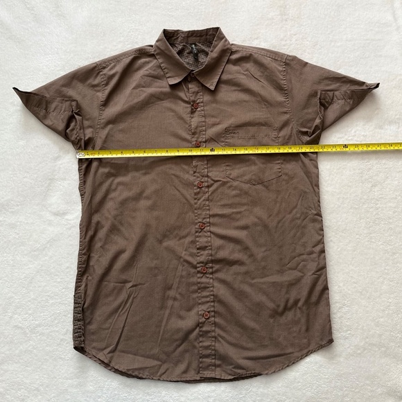 RVCA Brown Casual Button Down Shirt - Picture 13 of 14